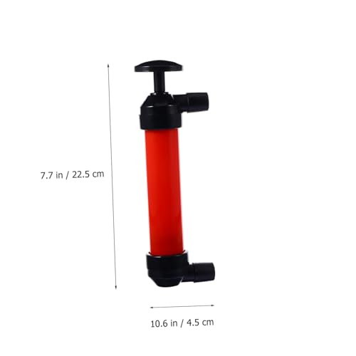 Gatuida Manual Oil Pump Automotive Tools Fluid Transfer Liquid Transfer Pump Transfer Pump Kit Oil Changers Siphon Hose Oil Absorbers Plastic Oil Red Second Generation Car, 22.5X4.5CM