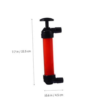 Gatuida Manual Oil Pump Automotive Tools Fluid Transfer Liquid Transfer Pump Transfer Pump Kit Oil Changers Siphon Hose Oil Absorbers Plastic Oil Red Second Generation Car, 22.5X4.5CM
