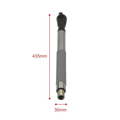 Offset Extension Wrench Impact – Electric Ratchet Wrench, Multifunctional & Durable Power Ratchet Wrenches, Chain Drive Wrench Extender, Dual-Mode Torque Control, Compatible with 1/2" Sockets (3Kits) - color: Silver Black 3 Pack