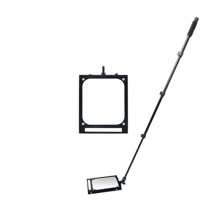 Under Vehicle Inspection Mirror with LED Light Adjustable Length,Rechargeable Inspection Mirror for Entry Security,Parking Lot Security,auto Maintenance,Equipment Inspection