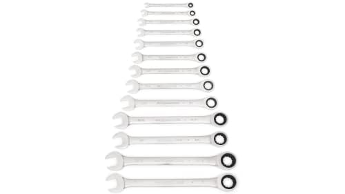 GEARWRENCH 13 Piece 12 Point Ratcheting Combination Wrench Set SAE | 9312 - size: One Size, style: 13 Piece SAE
