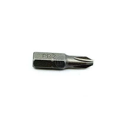 Benchmark Abrasives 1/4 Inch Hex Anti Slip Phillips Insert Screw Head Screwdriver Bits, Rotary Drill Bits for Repairing Electronics, Automotive Parts, Furniture (50 Pack) - (PR2 x 1") - size: PR2 x 1"