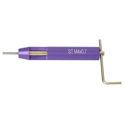 50pcs Thread Repair Kit, M4 x 0.7 Stainless Steel Wire Thread Insert Combination Tool Set for Restoring Damaged Wires in Steel M4 x 2D