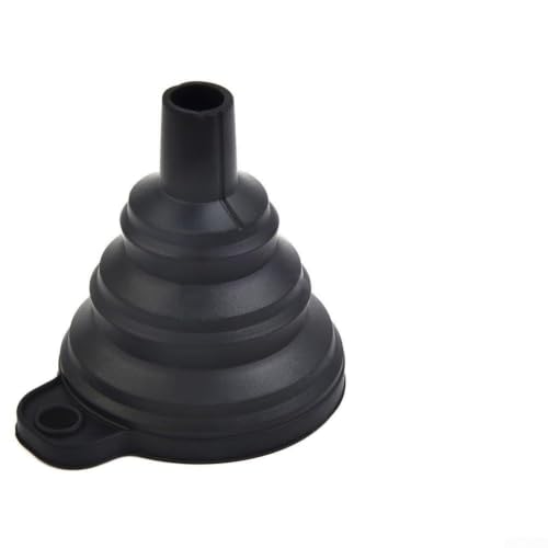 Flexible Automotive Funnel Set for Oil Change - Bendable Silicone Spout for Gas Diesel Coolant Transfer - No Spill Design 7.5cm