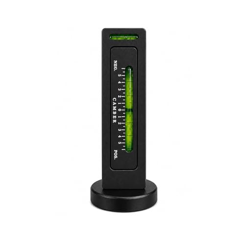 Adjustable Magnetic Gauge Tool, Auto Camber Alignment Tool with Magnetic Base, Universal Caster Camber Gauge Tire Repair Tools for Cars Trucks SUVs RVs, Car Accessories (Black) - color: Black