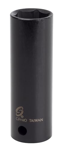 SUNEX TOOLS 2626 1/2-Inch Drive 13/16-Inch Extra Thin Wall Deep Impact Socket