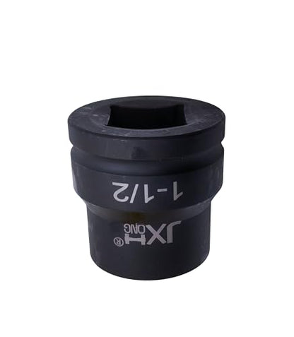 1-1/2" Drive Impact Socket, 6-Point, Heat Treated Cr-Mo Steel – Heavy Duty for Hydraulic Impact Wrench (1-1/2 ") - size: 1-1/2 "