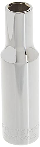 CRAFTSMAN Deep Socket, Metric, 3/8-Inch Drive, 8mm, 6-Point (CMMT99143) - size: 8 MM