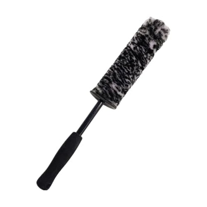Wheel Barrel Brush, Rim Cleaner Brush, No-Scratch, Extended Handle Design, for Wheels, Rims, Small Slots & Brake Dust Crevices