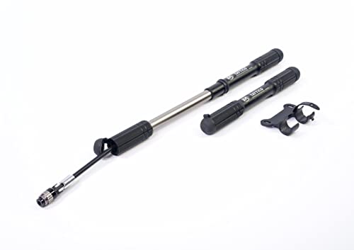 SILCA Mini Bike Pump – Frame Mount Bicycle Pump with Expandable Hose and Lever Lock – Lightweight and Mountable to Gravel, Mountain, and Road Bicycles - style: Tattico
