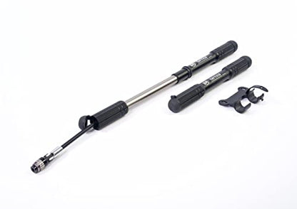 SILCA Mini Bike Pump – Frame Mount Bicycle Pump with Expandable Hose and Lever Lock – Lightweight and Mountable to Gravel, Mountain, and Road Bicycles - style: Tattico