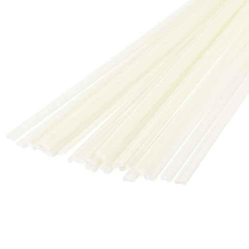MECCANIXITY 20pcs 8 Inch Plastic Welding Rods ABS Welding Strips Welder Rods for Plastic Welder,Car Bumper, Kayak Repair, Light Yellow - color: Light Yellow, size: 8 Inch