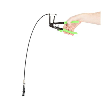 OEMTOOLS Hose Clamp Pliers Installs and Removes Spring Clamps | Flexible Hose Pliers Tool for Hard-to-Reach Areas, Multi Position Lock, Spring Action Handles, 11/16" to 2-1/2" Long