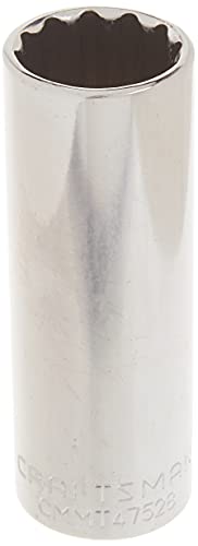 CRAFTSMAN Deep Socket, SAE, 1/2-Inch Drive, 7/8-Inch, 12-Point (CMMT47528) - size: 7/8"