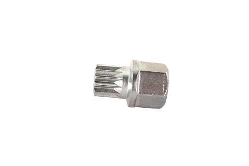 TEMO 30/13Pt Anti-Theft Wheel Lock Lug Nut Removal Socket Key 3054 for BMW | Wheel Lock Nut Socket Adapter | Anti-Theft Screw Remover Repair Tool | Tyre Fitting, Garage Repair, Tire Change - size: 30/13PT