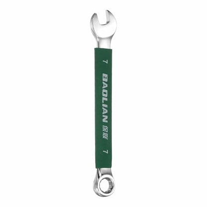 HARFINGTON 7mm Metric Combination Wrench 10 Degree Offset 12 Point Cr-V Steel Single Open End Spanner Wrenches for Automotive Repair Furniture Assembly - size: 7mm