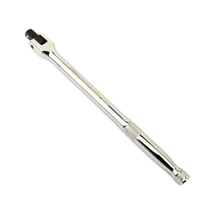 3/8" Drive 10-Inch Breaker Bar - 15mm Thick Rigid Shaft & Heavy Duty CR-MO Head - Best Compact Tool for Motorcycle Axle Nut & Tight Engine Bays - 180° Flex, Emergency Roadside Tool - size: 3/8" Drive x 10"