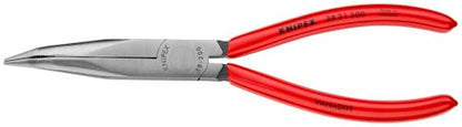 KNIPEX Long Nose 40 Angled Pliers w/out Cut, Red | bike-hand-tools