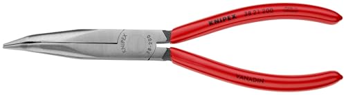 KNIPEX Long Nose 40 Angled Pliers w/out Cut, Red | bike-hand-tools