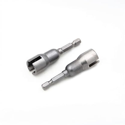 2PCS Power Wing Nut Driver Set, Wing Nut Drill Bit Socket Wrenches Tools Set,1/4" Quick Connect Hex Shank for Panel Wing Nuts, Screws Eye, C Hook Bolt,Q-Hanger,Wire Twisting
