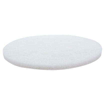 White Buffing and Polishing Pad with Hook and Loop Back | Apply Hard Wax Oils and Stain (20, 3.5 inch) - size: 3.5 inch
