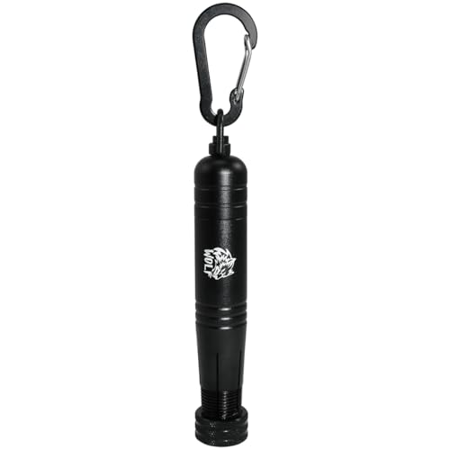 WOLF Metal Lumber Keel Crayon Holder | ½’’ Round or Hexagonal | Kio | Ambidextrous & Contoured Grip Handle | Construction Carpenter - color: Black