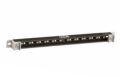JCK 1/4" Drive Socket Organizer Rail, Brass Locking Studs, 12 Clips | Aluminum 1/4" Socket Rail with 12 Brass-Locking Swivel Clips, Ball Detent Hold, and Mounting Holes for Toolboxes or Walls - style: 1/4" Drive Socket Holder