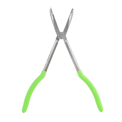 OEMTOOLS 22623 11" 90° Angled Long Nose Pliers – Rust Resistant, Heat-Treated Alloy Steel, Extended Reach for Automotive, Electrical, and Jewelry Work - style: 11 inch 90 degree long nose pliers