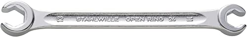 Stahlwille 41482024 24a Double Ended Angled Open Ring Wrench, Hexagon, Size 5/16" x 3/8", 145 mm Length, Chrome Alloy Steel, Anti-slip Drive Profile, Made in Germany - size: 5/16" x 3/8"