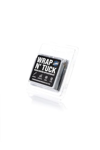 The Rag Company - Wrap N' Tuck Suede Coating Applicator Kit - Ultra Soft and Smooth Applicator for Spreading and Leveling Exterior Coatings - Reusable Foam Tool and Super Soft Suede Cloths - size: 1 Kit