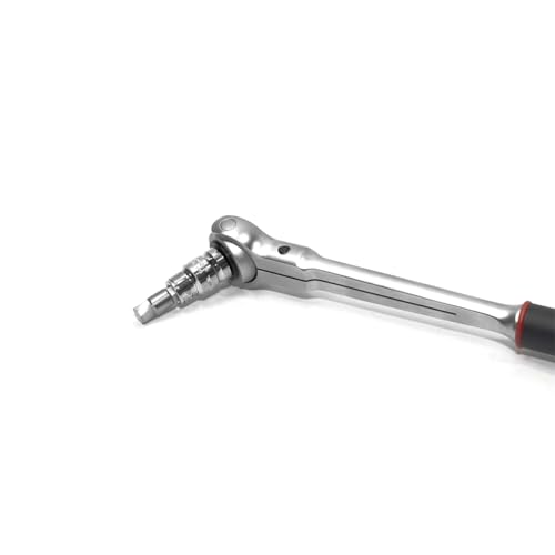 K Tool International 75422 Hex Screw Extractor Set for Garages, Repair Shops and DIY, Silicon Alloy Steel, Heat-treated, Chrome-plated, (3) 1/4", (3) 10mm, (1) 1/2" Drives, Damaged Screws, Molded Case
