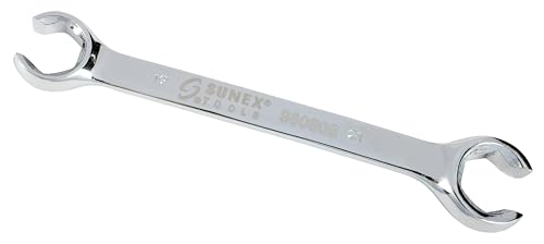 Sunex 980909 119mm by 21mm Fully Polished Flare Nut Wrench - size: 19mm by 21mm