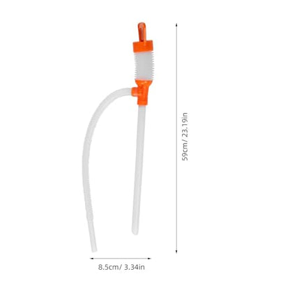 Mobestech Manual Heavy Duty Gasoline and Water Siphon Pump with Hose for Automotive Fluid Transfer and Oil Extraction