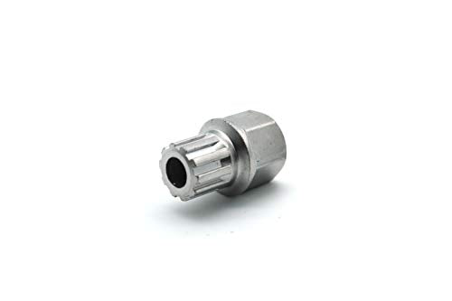 TEMO 55/10Pt Anti-Theft Wheel Lock Lug Nut Removal Socket Key for Vw Audi | Wheel Lock Nut Socket Adapter | Anti-Theft Screw Remover Repair Tool | Tyre Fitting, Garage Repair, Tire Change - size: 55/10PT