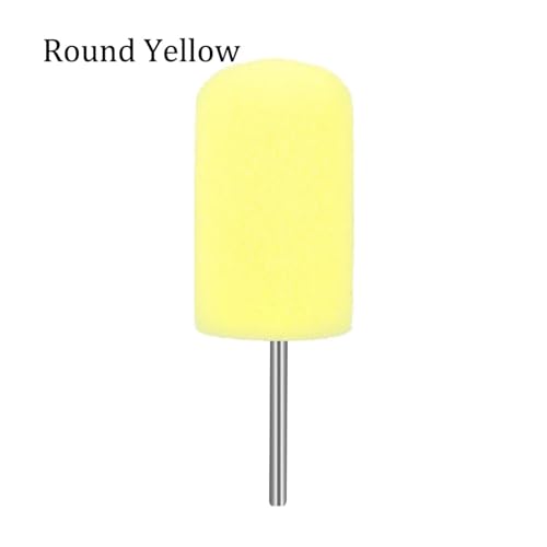 Novel Car Wheel Sponge Cone Round Metal Hub Polish Buffing Shank Polishing Pad - color: Circular 4pcs