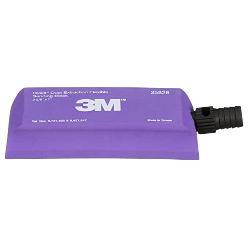 3M™ Hookit™ Dust Extraction Flexible Sanding Block 35826, 178 mm x 67 mm - size: 178 mm x 67 mm, style: Flat