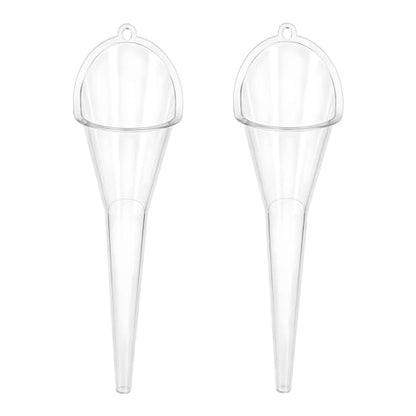 2 PCS Oil Funnel, Multi-Purpose Plastic Long Neck Oil Funnel, Automotive Use Funnels for Filling Oils Lubricants Water Diesel, Kitchen Funnels for Filling Bottles Jars (Transparent，L) - color: Transparent，L, 2PCS