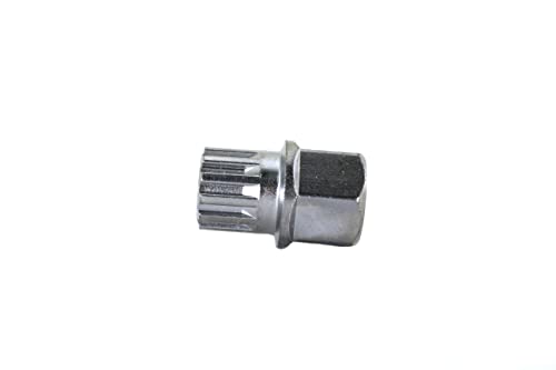 TEMO 14/12Pt Wheel Lock Nut Screw Removal Key Anti-Theft Lugnut Socket S3054 for BMW Vehicles - size: 14/12PT