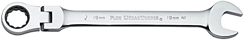 GEARWRENCH 12 Piece Flex Head Ratcheting Combination Wrench Set | 12 Point | Metric | 9901D - size: 12 Pc, style: With Wrench Rack