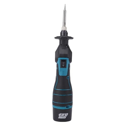 Hilitand Cordless Soldering Iron, 30W 400C Adjustable Temperature with 1200mAh Rechargeable Battery, for Electronic Circuit Board Repair, Mobile Devices, Automotive Wiring, Jewelry (2 Battery US