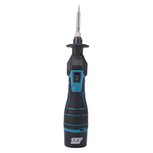 Fafeicy Portable Soldering Iron, Rechargeable Cordless Soldering Tool, 30W 32 to 752F Adjustable Temperature, Dual 1200mAh Batteries, for Electronics Repair DIY Mobile Devices Wiring (2 Battery US