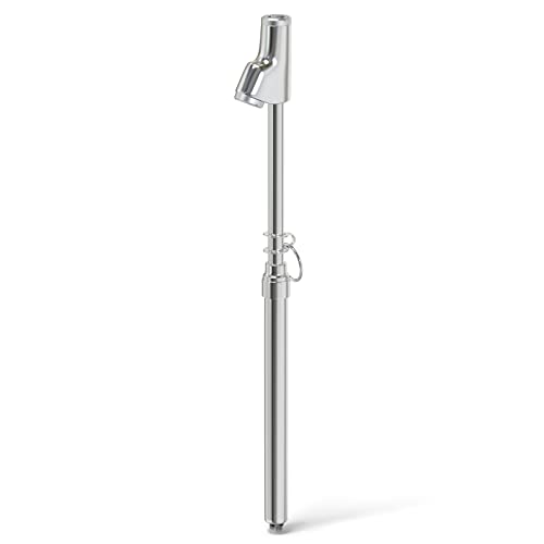 MEANLIN MEASURE Silver Double Straight Type Tire Pressure Gauge，Dual Head Air Pressure Gauge 1Pcs，Pressure Range 10-150 Psi(Suitable for Trucks, etc. - color: Silver, size: 10-150Psi(1)