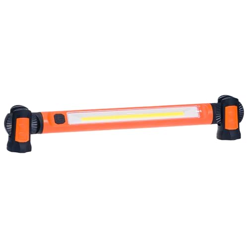 Groz LED-355 Underhood Light, 1000 Lumen 10W COB Rechargeable Work Light with Magnetic Ends and 360° Swiveling Hooks, IK07 Impact Rated, Li-Ion 2600mAh, for Auto Repair and Mechanics (55113)