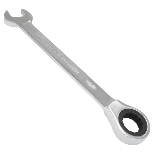 1-1/8 Inch Ratchet Wrench Imperial Ratcheting Combination Wrench, 12 Point, 72 Teeth for Projects SAE Tight Spaces - size: 1-1/8 Inch