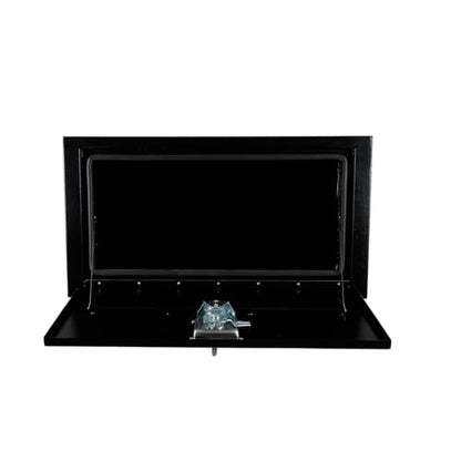 Steel Underbody Truck Tool Box ,Storage Organizer Toolbox with Key & Lock | Waterproof Tongue Box for Storage with Smooth Surface for Truck, Pickup, RV, Trailer - Black, 30" x 14" x 16" - size: 30" x 14" x 16"