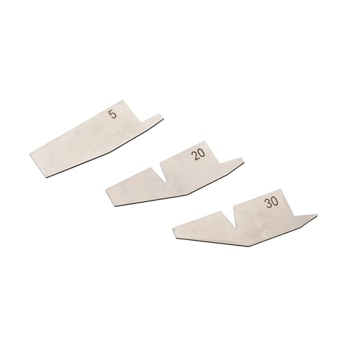 HFS (R) 18 Piece Angle Gauge Set with Pouch - Premium Stainless Steel