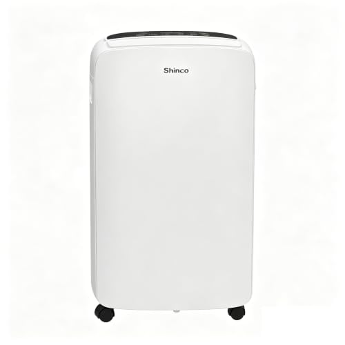 Shinco 40 Pints Dehumidifier for Home and Basements, 2000 Sq.Ft Dehumidifiers with Drain Hose, Auto or Manual Drainage, Auto Defrost, Quietly Remove Moisture, Intelligent Humidity Control, 24HR Timer - color: 2,000 Sq.Ft.