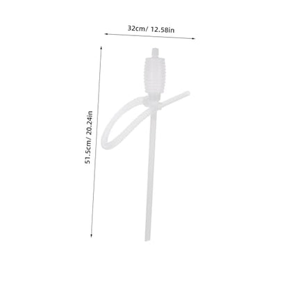 PartyKindom Heavy Duty Self-Priming Siphon Pump Portable Liquid Transfer for Fuel Kerosene Chemicals Water Manual Hand-Operated Plastic Fluid Extractor