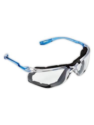 3M 10078371118720 Virtua CSS Protective Eyewear with Foam Gasket, Clear/Blue - color: Lens Color: Clear