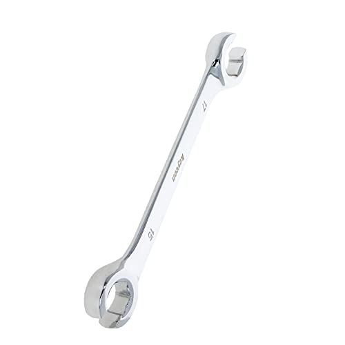 Auniwaig Flare Nut Wrench, 15mm x 17mm Metric Double Open End, 1Pcs - size: 15x17mm